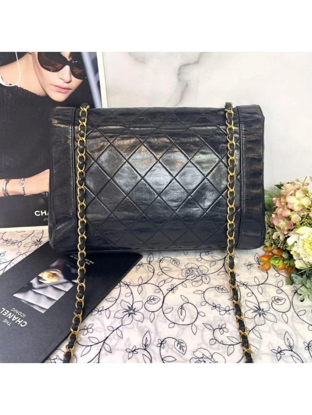 Chanel Vintage Mademoiselle Quilted Shoulder Bag